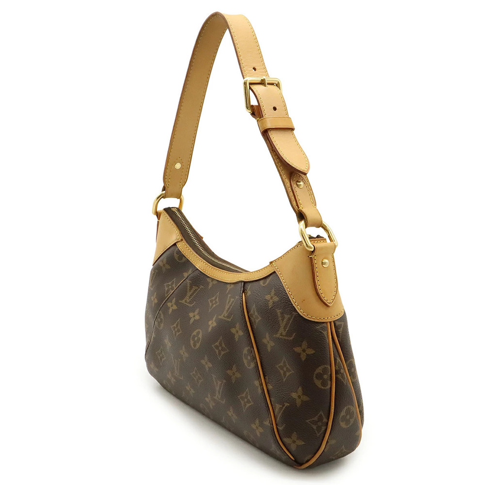Louis Vuitton Thames Bag Monogram Shoulder Hobo Brown